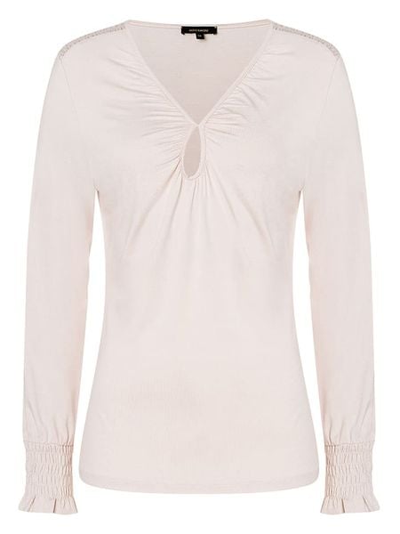 More & More Bluzka w kolorze kremowym rozmiar: 46. Brązowe bluzki More & More, s, bez wzorów, z wiskozy, klasyczne, bez kołnierzyka, bez ramiączek. Za 43.99 zł.