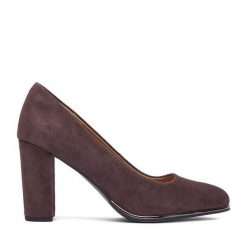 Czółenka Lasocki. Brązowe czółenka Lasocki, bez wzorów, bez obcasa, bez zapięcia. Za 229.99 zł.