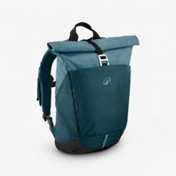 Plecak turystyczny Quechua NH500 Escape Rolltop 16+4 litry. Niebieskie plecaki QUECHUA, bez wzorów, bez dodatków. Za 129.99 zł.