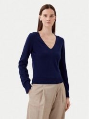 Motivi Sweter M6696001040N Granatowy Regular Fit. Niebieskie swetry Motivi, m, bez wzorów, z syntetyku, bez ramiączek. Za 199.99 zł.