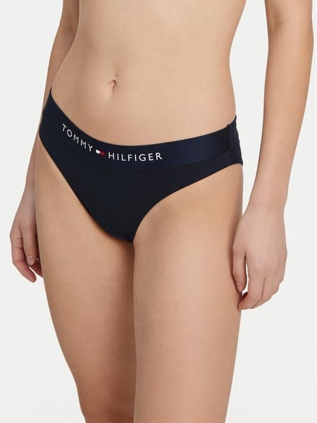 Tommy Hilfiger Dół od bikini UW0UW06363 Granatowy. Niebieskie bikini Tommy Hilfiger, bez wzorów, z syntetyku. Za 152.99 zł.