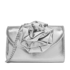 Torebka JENNY. Szare kopertówki Jenny, bez wzorów, wizytowe, bez dodatków. Za 119.99 zł.