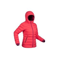 Kurtka narciarska SKI-P JKT 500 WARM damska. Czerwone kurtki WED'ZE, m, bez wzorów, z materiału, bez kaptura, narciarskie. W wyprzedaży za 199.99 zł.
