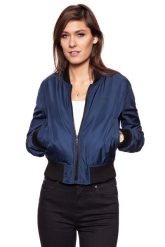 DAMSKA KURTKA PRZEJŚCIOWA WRANGLER BOMBER NAVY W4121XC35. Niebieskie kurtki Wrangler, m, bez wzorów, bez kaptura. Za 189.99 zł.