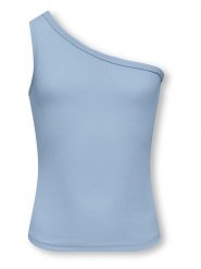KIDS ONLY Top "Lucky" w kolorze błękitnym rozmiar: 134/140. Niebieskie topy KIDS ONLY, bez wzorów, z bawełny, bez kołnierzyka, bez ramiączek. Za 39.86 zł.