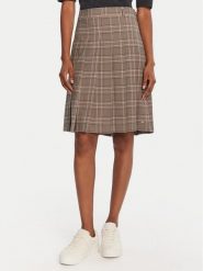 Tommy Hilfiger Spódnica plisowana WW0WW46651 Beżowy Regular Fit. Brązowe spódnice Tommy Hilfiger, bez wzorów, z wiskozy, plisowane. Za 719.99 zł.
