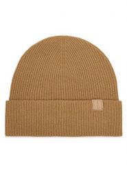 Calvin Klein Czapka Emblem LV04D8013G Beżowy. Brązowe czapki zimowe Calvin Klein, bez wzorów, z kaszmiru. Za 349.99 zł.