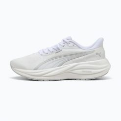 Buty do biegania Puma Electrify Nitro 5. Białe buty do biegania Puma, bez wzorów, z materiału, bez zapięcia, do biegania. Za 539.99 zł.