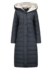 Geographical Norway Płaszcz pikowany "Constance" w kolorze granatowym rozmiar: 176. Niebieskie płaszcze Geographical Norway, bez wzorów, bez kaptura. Za 257.92 zł.