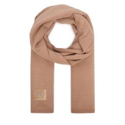 Szalik Guess. Brązowe szaliki i kominy Guess, z aplikacjami. Za 234.99 zł.