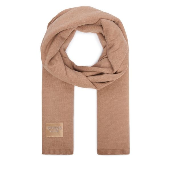 Szalik Guess. Brązowe szaliki i kominy Guess, z aplikacjami. Za 234.99 zł.