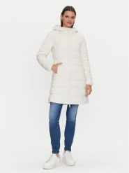 Guess Kurtka puchowa New Aleta V4YL05 WF3X0 Biały Long Fit. Białe kurtki Guess, xs, z aplikacjami, z puchu, bez kaptura. Za 499.99 zł.