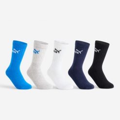 Skarpety sportowe tenis Puma wysokie x5. Białe skarpetki Puma, bez wzorów, z bawełny. Za 39.99 zł.