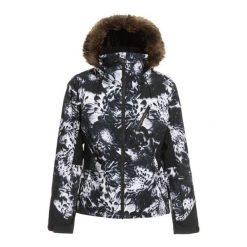 Kurtka narciarska damska Roxy Insulated Snow 15K. Czarne kurtki narciarskie Roxy, na zimę, xs, bez wzorów, bez kaptura, narciarskie. Za 569.99 zł.