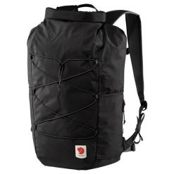 Plecak miejski High Coast Rolltop 26. Czarne plecaki Fjällräven, bez wzorów, bez dodatków. Za 509.99 zł.