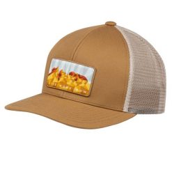Czapka z daszkiem dla dorosłych Explore Trucker Cap. Brązowe czapki z daszkiem Buff, bez wzorów, z bawełny, sportowe. Za 139.99 zł.