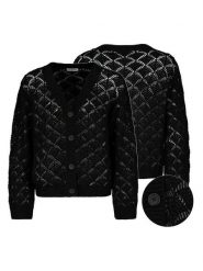 Eight2Nine Kardigan w kolorze czarnym rozmiar: M/L. Czarne swetry Eight2Nine, l, bez wzorów, bez ramiączek. Za 113.99 zł.