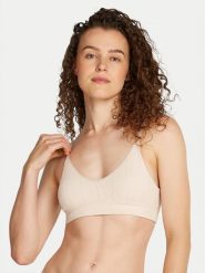 Tommy Hilfiger Biustonosz top UW0UW05501 Beżowy. Brązowe biustonosze Tommy Hilfiger, s, bez wzorów, z syntetyku, bez kołnierzyka, bez ramiączek. Za 109.99 zł.