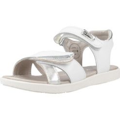 Sandały GARVALIN 242425G Biały. Białe sandały GARVALIN, bez wzorów, ze skóry, sportowe, bez obcasa, bez zapięcia. Za 145.99 zł.