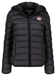 Geographical Norway Kurtka pikowana "Atikabadge" w kolorze czarnym rozmiar: XXL. Czarne kurtki Geographical Norway, xxl, bez wzorów, bez kaptura. Za 174.84 zł.