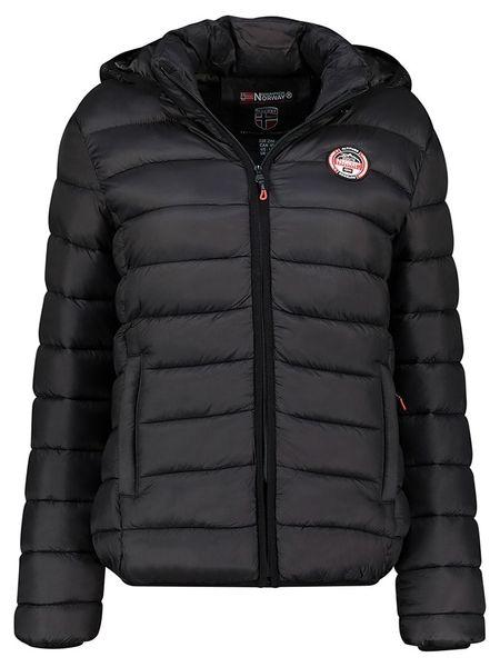 Geographical Norway Kurtka pikowana "Atikabadge" w kolorze czarnym rozmiar: XXL. Czarne kurtki Geographical Norway, xxl, bez wzorów, bez kaptura. Za 113.90 zł.