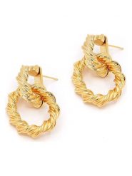 MOODE Kolczyki-wkrętki "Maelle" rozmiar: onesize. Żółte kolczyki MOODE, ze stali. Za 43.99 zł.