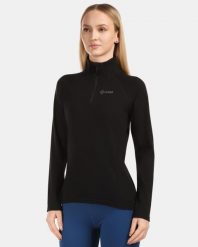 Damska bluza techniczna Kilpi MONTALE-W. Czarne bluzy Kilpi, bez wzorów, z bawełny, bez ramiączek, bez kaptura. Za 370.41 zł.