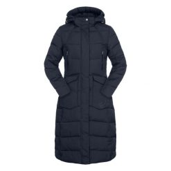 Damski płaszcz jeździecki ELT Saphira Advanced thermique. Niebieskie płaszcze ELT, l, z aplikacjami, z materiału, eleganckie, bez kaptura. Za 749.00 zł.