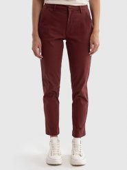BIG STAR Spodnie chino w kolorze bordowym rozmiar: W27/L32. Czerwone chinosy BIG STAR, l, bez wzorów, retro. Za 129.99 zł.