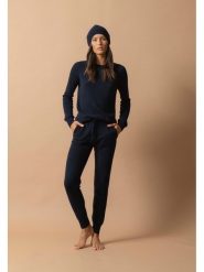 Perfect Cashmere Kaszmirowy sweter w kolorze granatowym rozmiar: L. Niebieskie swetry Perfect Cashmere, l, bez wzorów, z kaszmiru, bez ramiączek. Za 347.99 zł.