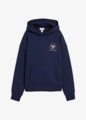 Bluza oversize z mieszanki bawełny. Niebieskie bluzy bonprix, bez wzorów, z bawełny, bez ramiączek, bez kaptura. Za 109.99 zł.