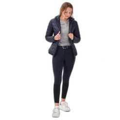 Damska kurtka puchowa Gaze Jumenta. Niebieskie kurtki GAZE, bez wzorów, z puchu, eleganckie, bez kaptura. Za 972.00 zł.