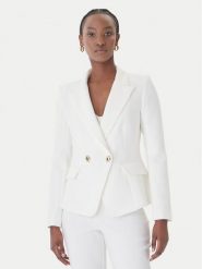 Rinascimento Marynarka CFC0128643003 Biały Regular Fit. Białe marynarki i żakiety Rinascimento, xs, bez wzorów, z syntetyku, bez ramiączek. Za 749.99 zł.