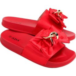 Klapki damskie Camelia Red czerwone. Czerwone klapki INNA MARKA, bez wzorów, z gumy, casualowe, bez obcasa, bez zapięcia. Za 99.00 zł.