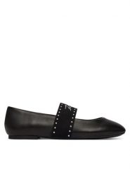 KARL LAGERFELD Baleriny Karo KL40126A Czarny. Czarne baleriny KARL LAGERFELD, bez wzorów, ze skóry, bez obcasa, bez zapięcia. Za 729.99 zł.