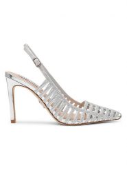 Steve Madden Czółenka w kolorze srebrnym rozmiar: 38. Szare czółenka Steve Madden, bez wzorów, klasyczne, bez obcasa, na szpilce, bez zapięcia. Za 258.52 zł.