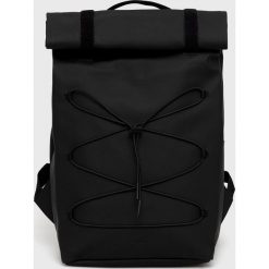 Rains plecak 13640 Velcro Rolltop Backpack kolor czarny duży gładki. Czarne plecaki Rains, bez wzorów, do ręki, bez dodatków. W wyprzedaży za 355.99 zł.