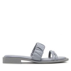 Klapki Tamaris. Niebieskie klapki Tamaris, bez wzorów, bez obcasa, bez zapięcia. Za 309.99 zł.