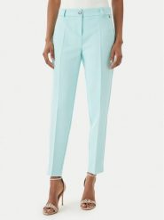 Maryley Spodnie materiałowe 26EB52Z/43AC Turkusowy Regular Fit. Niebieskie spodnie materiałowe Maryley, bez wzorów, z materiału. Za 229.99 zł.