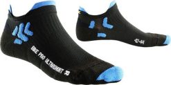 Skarpety kolarskie X-Socks Bike Racing. Czarne skarpetki X-Socks, bez wzorów, z elastanu. Za 25.49 zł.