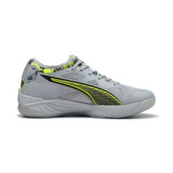 Buty halowe Puma Eliminate Nitro SQD 4 Berlin. Szare buty treningowe Puma, bez wzorów, z gumy, bez zapięcia, na fitness i siłownię. Za 723.10 zł.