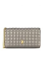 U.S. Polo Assn. Torebka BEUXT8444WVP Szary. Szare listonoszki U.S. Polo Assn., bez wzorów, z tworzywa sztucznego, bez dodatków. Za 219.99 zł.