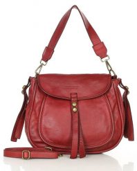Shopperka skórzana Marco Mazzini v67h czerwona. Czerwone torebki klasyczne bez wzorów, ze skóry, boho, bez dodatków. Za 599.00 zł.