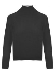 Malo Optimum Sweter w kolorze czarnym rozmiar: M. Czarne swetry Malo Optimum, m, bez wzorów, z kaszmiru, bez ramiączek. Za 480.90 zł.