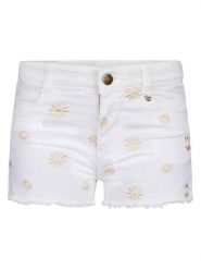Retour Szorty dżinsowe "Sevran" w kolorze białym rozmiar: 116. Białe szorty Retour, z aplikacjami, klasyczne. Za 104.99 zł.
