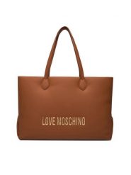 LOVE MOSCHINO Torebka JC4395PP0NKD020A Brązowy. Brązowe shopper bag Love Moschino, bez wzorów, ze skóry, bez dodatków. Za 849.99 zł.
