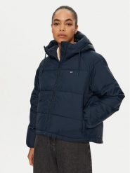 Tommy Jeans Kurtka puchowa Vail DW0DW18841 Granatowy Regular Fit. Niebieskie kurtki Tommy Jeans, m, bez wzorów, z jeansu, bez kaptura. Za 549.99 zł.