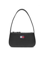 Tommy Jeans Torebka Tjw Ess Must Shoulder Bag AW0AW16966 Czarny. Czarne torebki klasyczne Tommy Jeans, bez wzorów, z jeansu, bez dodatków. Za 179.99 zł.