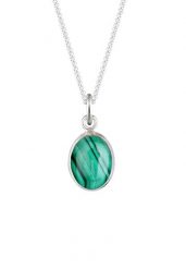 Elli Damski wisior z kamieniami szlachetnymi z malachitem w srebrze próby 925 Sterling Silver Naszyjniki 1 ct. Szare naszyjniki Elli, z materiału, z malachitem, srebrne. Za 293.99 zł.