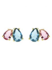 Luxenter Kolczyki-wkrętki z cyrkoniami rozmiar: onesize. Niebieskie kolczyki Luxenter, z cyrkonią, srebrne. Za 86.99 zł.